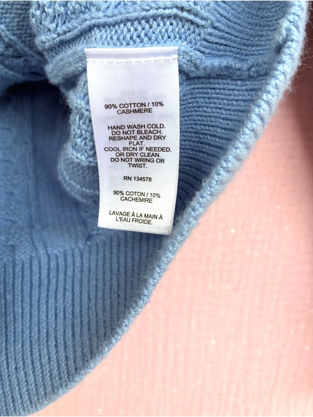 Vineyard Vines GirlS Blue Cashmere Blend Cardigan